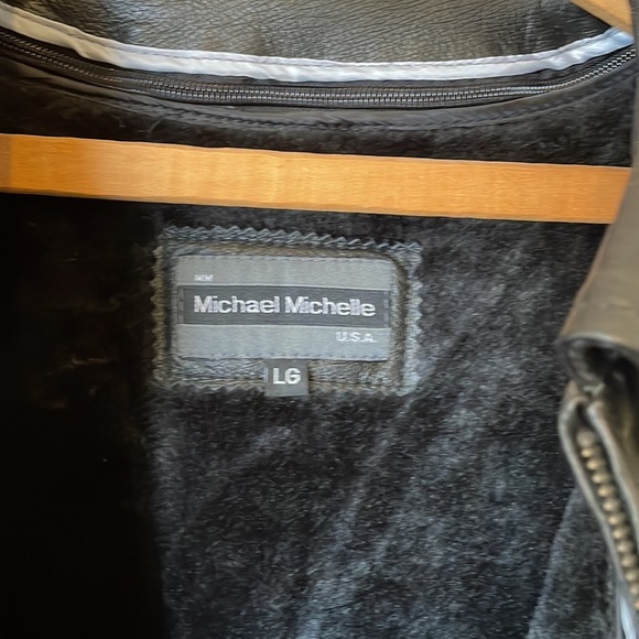 Men’s MM Michael Michelle U.S.A. Large Leather Jacket - Picture 9 of 13